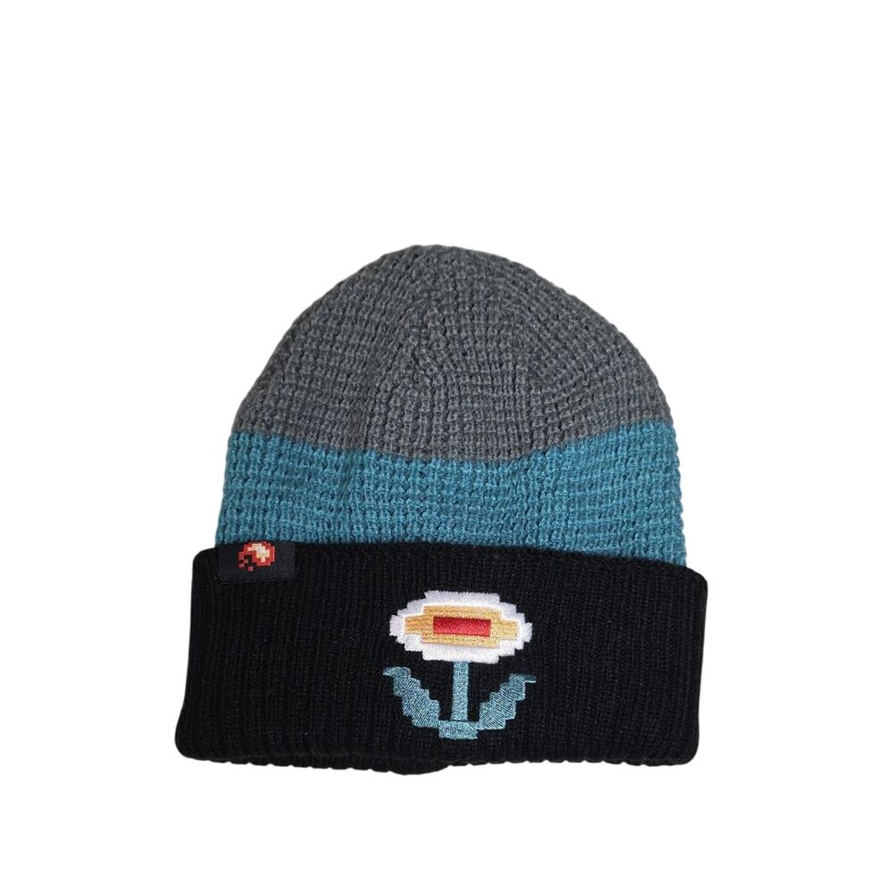 Super Mario Bros. Fire Flower Knit Beanie Knit Winter Hat
